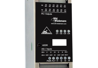 BWU2565 ASi Digital I/O Module in Stainless Steel, IP20, 4I/4O