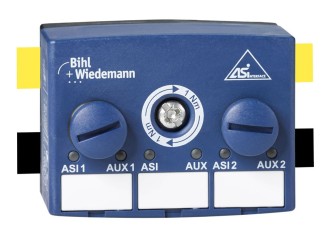 BWU3087 Passive Distributor ASi/AUX to 2 x M12 sockets, 5 poles, depth 35 mm, IP67