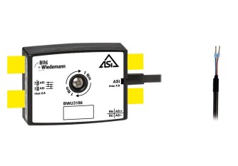 BW3186 Passive Distributor ASi to 1 x round cable/connecting wires, depth 19 mm, IP67