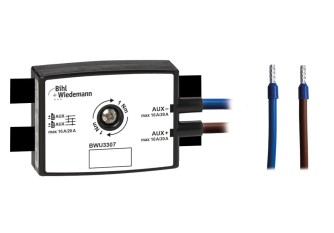 BWU3307 Passive Distributor AUX, 16A/20A, infeed module, depth 19 mm, IP67