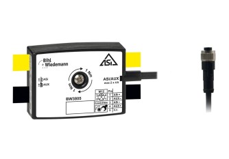 BW3805 Passive Distributor ASi/AUX to 1 x M12 cable socket, straight, 5 poles, depth 19 mm, IP67