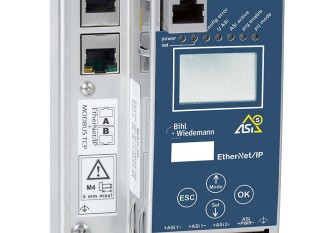 BWU3851 ASi-5/ASi-3 EtherNet/IP+ModbusTCP Gateway in Stainless Steel, 2 ASi-5/ASi-3 masters