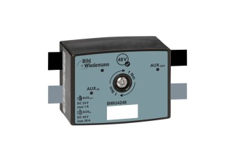 BWU4248 Voltage converter 48 V/24 V, 1 A, AUX 48 V profile cable to AUX 24 V profile cable, 35 mm, IP67