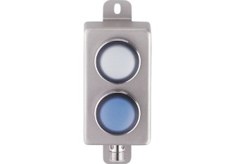 AC2380 AS-Interface illuminated pushbutton module AS-i Module 2BI 2LO WT/BL IP69K