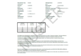 ZC0053 ISO calibration certificate for flow sensors ISO calibration SU device