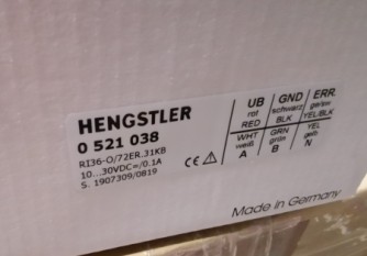 HENGSTLER RI36-O72ER.31KB 0521038 Malaysia Thailand Singapore Indonesia Philippines Vietnam Europe USA