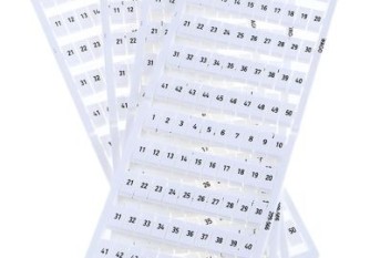 WAGO 209-326 Marker strip Malaysia Singapore Thailand Indonedia Philippines Vietnam Europe & USA