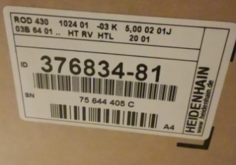 HEIDENDAIN 376834-81 ROD 430 1024 Malaysia Thailand Singapore Indonesia Philippines Vietnam Europe USA