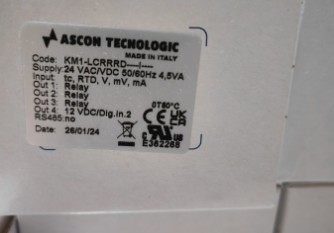ASCON TECNOLOGIC KM1-LCRRRD CONTROLLER  Malaysia Thailand Singapore Indonesia Philippines Vietnam Europe USA