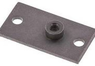 GR0LAPV verlängerte Anschweißplatte mit Befestigungsbohrungen, Baugr. 0, Stahl