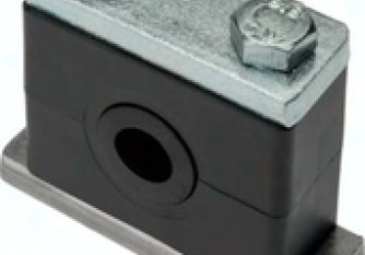 GR214SDPEL Rohrschelle (Elastomereinsatz) mit Deckplatte, 14 (1/4″)mm