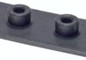 GR1LAPVES verlängerte Anschweißplatte mit Befestigungsbohrungen, Baugr. 1, Edels