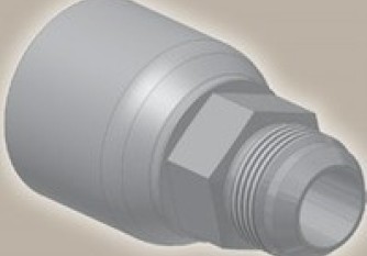 Parker 10343-10-10-SM CRIMP HOSE FITTING HOSE TO MALE PIPE UNF7/8″-14