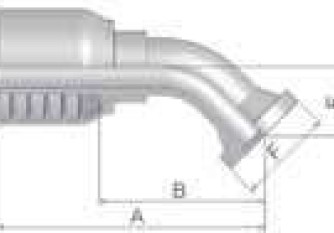 Parker 11771-12-12-1P SAE flange SFL 3000 PSI 45° SFL 3/4″ 45°