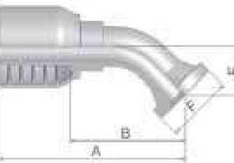Parker 11778-16-16 SAE flange SFL 5000 PSI 45° SFL 1″ 45°