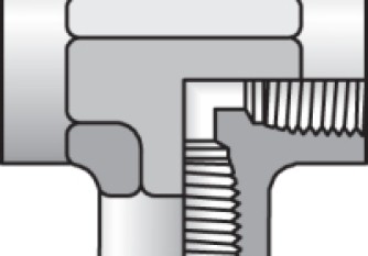 Parker 1/2MMO444MSS Female thread tee G1/2″ IG